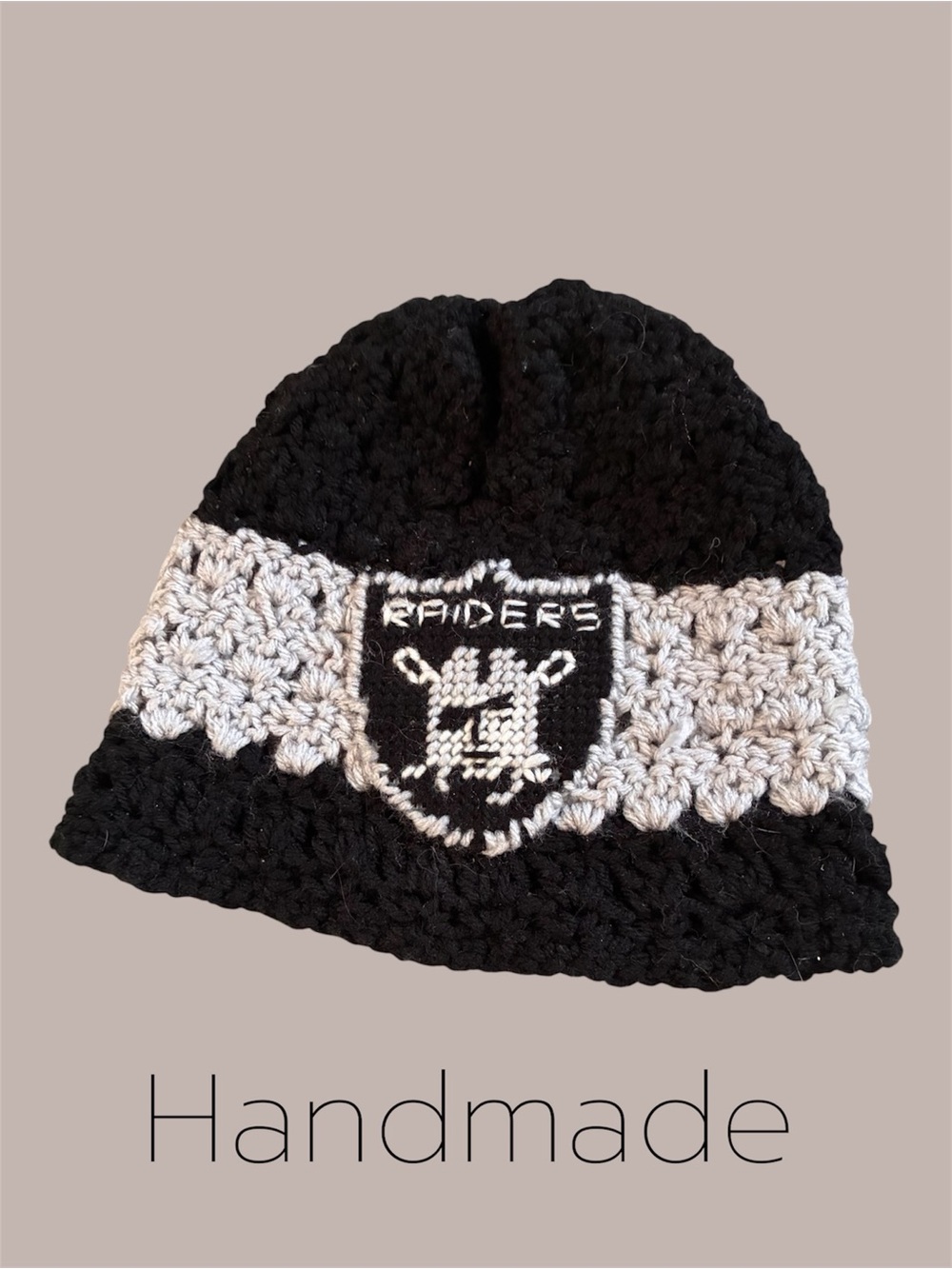 😎 Raiders Handmade beanie hat